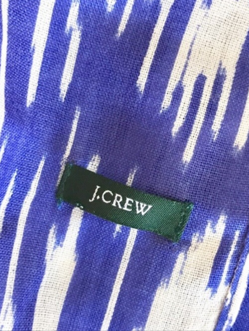 J.Crew Blue Colorful Tribal Patterned Long Ikat Scarf